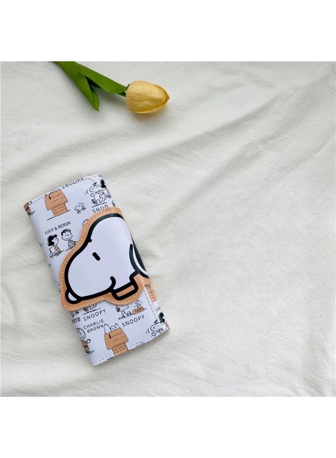 Snoopy Themed Long Wallet Super Cute Highly Practical with Adorable Prints Absolutely Perfect for Devoted Peanuts Fans - Image 1