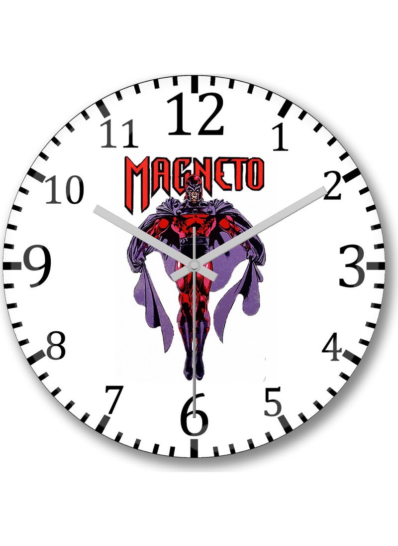 Baskı Dükkanı Print Shop Magnum Guns Wall Clock Domed Real Glass 