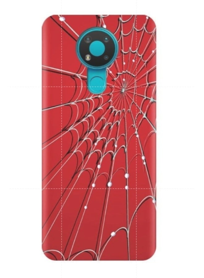 إيه إم سي ديزاين غطاء حماية واق لهاتف نوكيا 3.4 أحمر