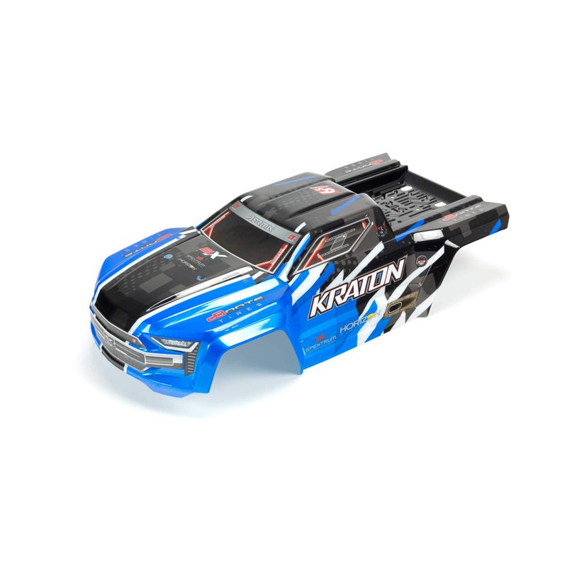 ARRMA 18 Trimmed and Painted Body with Decals Blue KRATON 6S BLX ARA406157 - Image 3