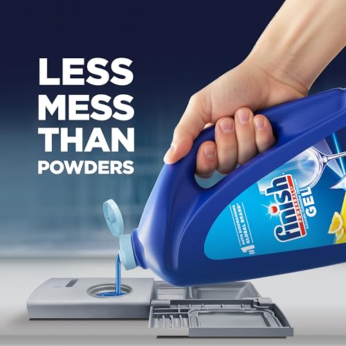 Finish Gel Liquid Dishwasher Detergent, Advanced Deep Cleaning Power Dish Soap, Fights Tough Stains, Dishwasher Soap, Plastic-Free & Septic Safe Dish Detergent, Lemon Scent, 75oz - Image 5