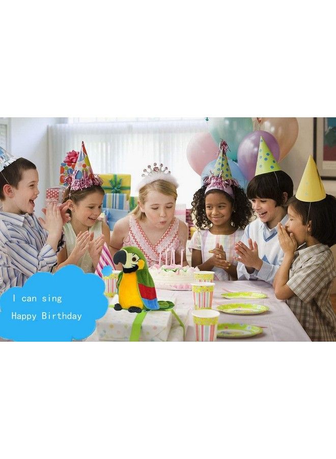 Ylucky Talking Parrot Speaking Parrot Record Repeats Toy Talking Stuffed Animal Waving Wings Interactive Plush Toy Kid Birthday Gift - Image 3