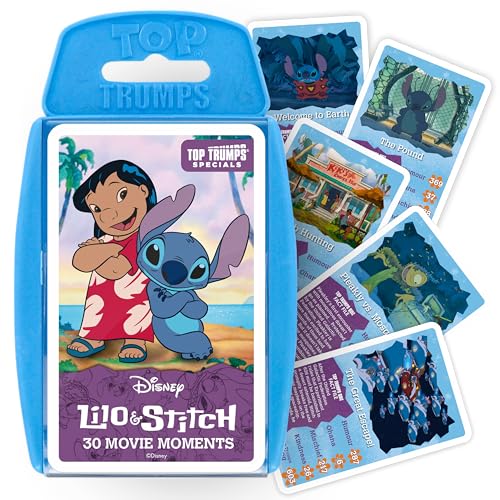 Top Trumps Card Game Lilo and Stich Moments Family Games for Kids and Adults for 2 Players Kid Cards War for Families for 6 - Image 1