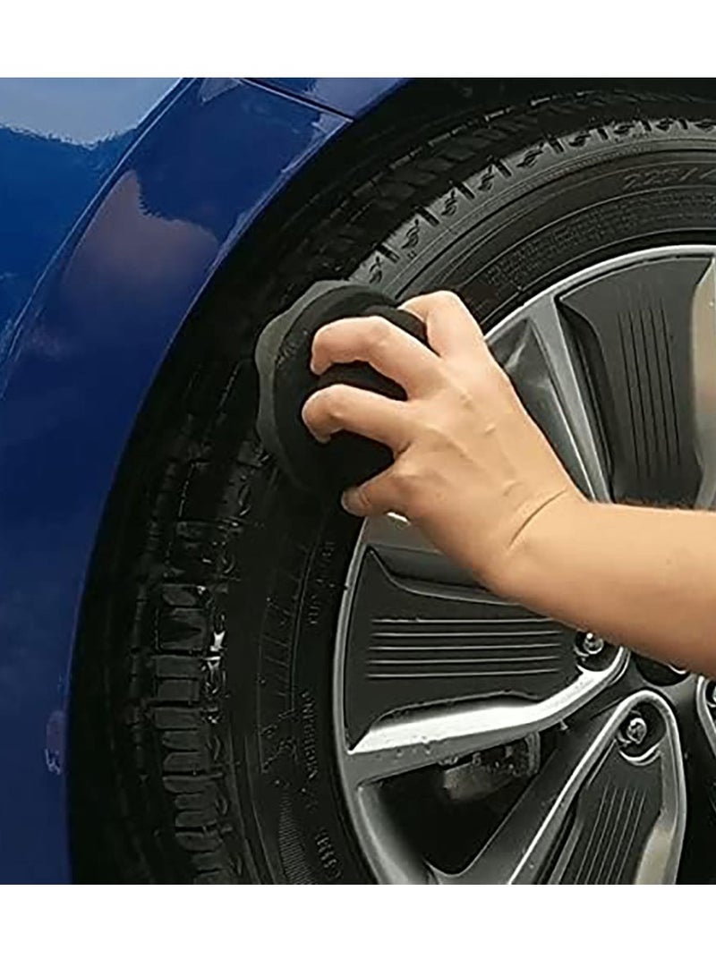 Bukela 2 Pack Large Tire Shine Applicator Pad, Durable and Reusable Tire Dressing Applicator Pad for Applying Tire Shine  - Image 4