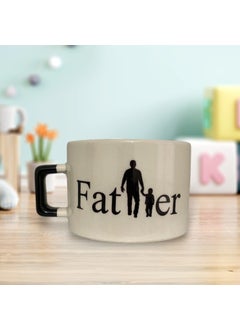 Father Double Sided Written Mug (Black Handle)