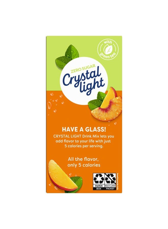 Crystal Light On The Go Peach Mango Green Tea Drink Mix, 10-Packet Box (Pack of 15) - Image 4