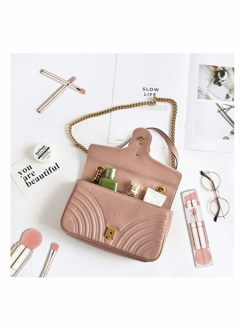 KASTWAVE Makeup Brush Set, 5 in 1 Brushes with Eyeshadow Brush, Lip Face Foundation Powder Puff - Image 5