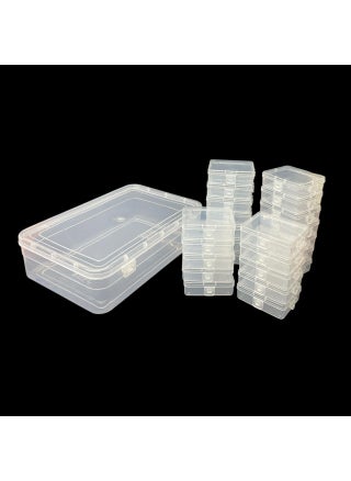 URBAA Plastic Storage Box Set 25 Pieces Clear Containers with Locking Lids 1 Big Container with 24 Small Boxes for Jewellery Pins and Beads - pzsku/Z57F58F0A442E868CFBE9Z/45/1746637890/b6f93290-5293-47ac-8062-2092a9c0b250