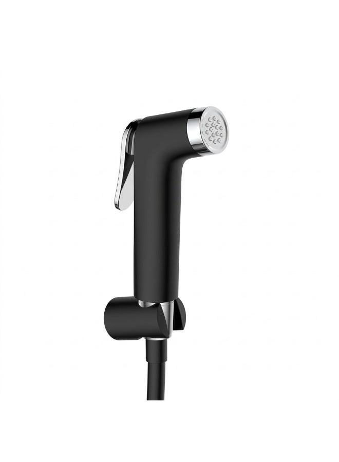 Black Bidet Shattaf Set – Handheld Adjustable Toilet Bidet Sprayer with Anti-Burst Hose for Bathroom Hygiene - Image 1