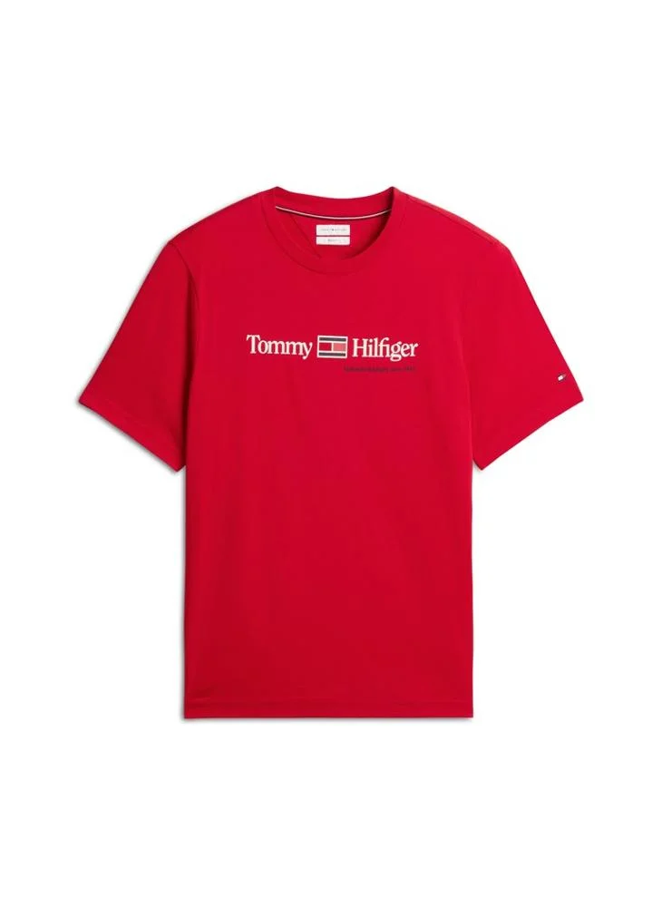Tommy Hilfiger  Logo Jersey Crew Neck T-Shirt for Men | Best Price UAE