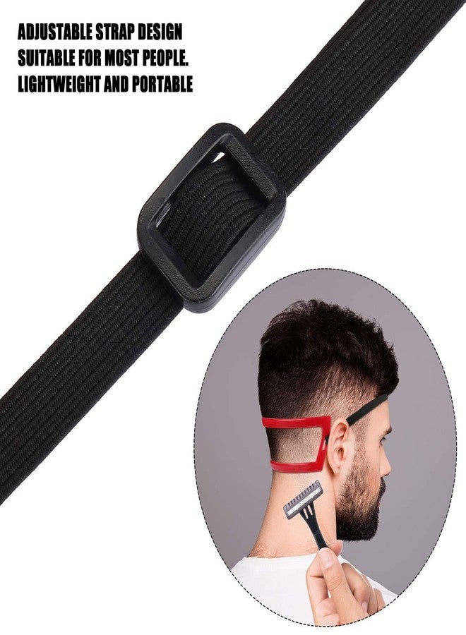 Shanrya Men Shaving Template, Neck Hair Guide Neckline Shaving Template Hairline and Hair Trimming Guide Hairline Shaping Tool for Neckline Haircuts, Barber Supplies for Salon Home - Image 2