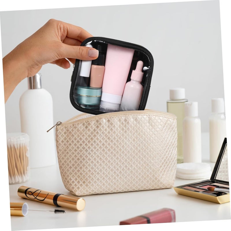 Makeup Organizer Pouch Mini Toiletry Bag Zipper Portable Cosmetics Bag for Women - Image 2