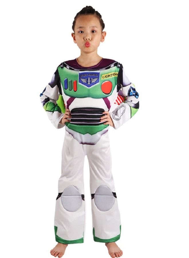 Classic Buzz Lightyear Costume Children, Astronaut Costume Children, Toy Story Costume for Boys, Cosplay Halloween Costume Robot Birthday Carnival Child Costume - Image 3
