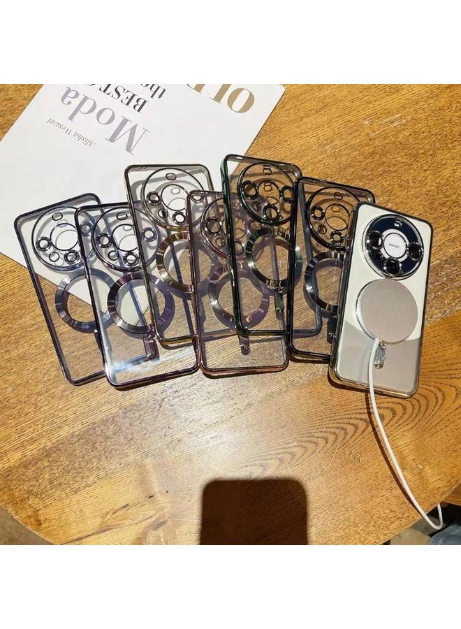 اس-توب جراب لهاتف Huawei Mate 50 Pro، جراب هاتف MagSafe TPU شفاف مطلي بالكهرباء - Image 2