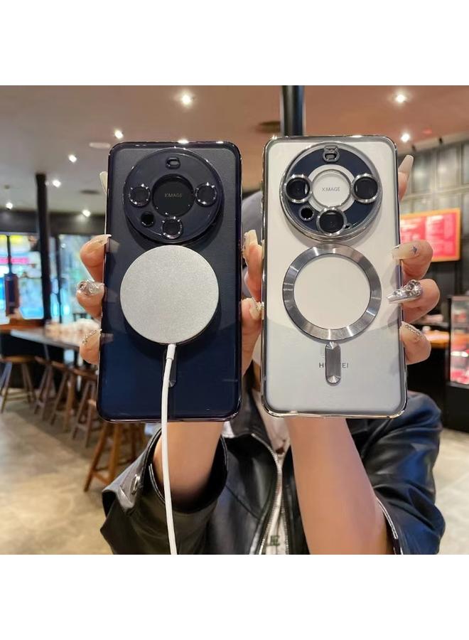 اس-توب جراب لهاتف Huawei Mate 50 Pro، جراب هاتف MagSafe TPU شفاف مطلي بالكهرباء - Image 3