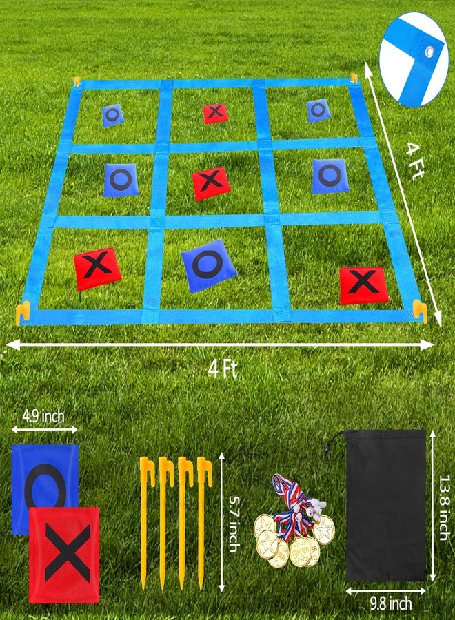 CWLAKON Outdoor Giant Tic Tac Toe Bean Bag Toss Games for Kids Adults Family, Large Outside Lawn Yard Backyard Carnival Field Day Game, Birthday Party Family Reunion Games Playground Fitness Equipment - Image 5