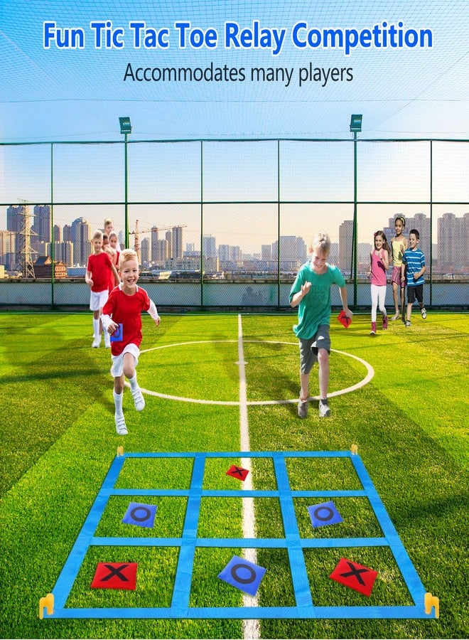 CWLAKON Outdoor Giant Tic Tac Toe Bean Bag Toss Games for Kids Adults Family, Large Outside Lawn Yard Backyard Carnival Field Day Game, Birthday Party Family Reunion Games Playground Fitness Equipment - Image 4