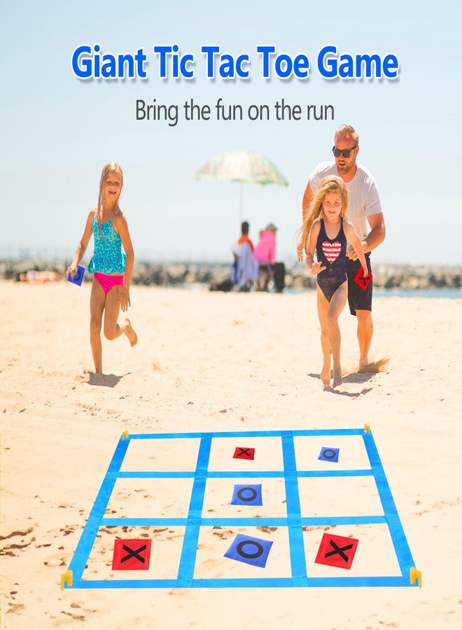 CWLAKON Outdoor Giant Tic Tac Toe Bean Bag Toss Games for Kids Adults Family, Large Outside Lawn Yard Backyard Carnival Field Day Game, Birthday Party Family Reunion Games Playground Fitness Equipment - Image 3