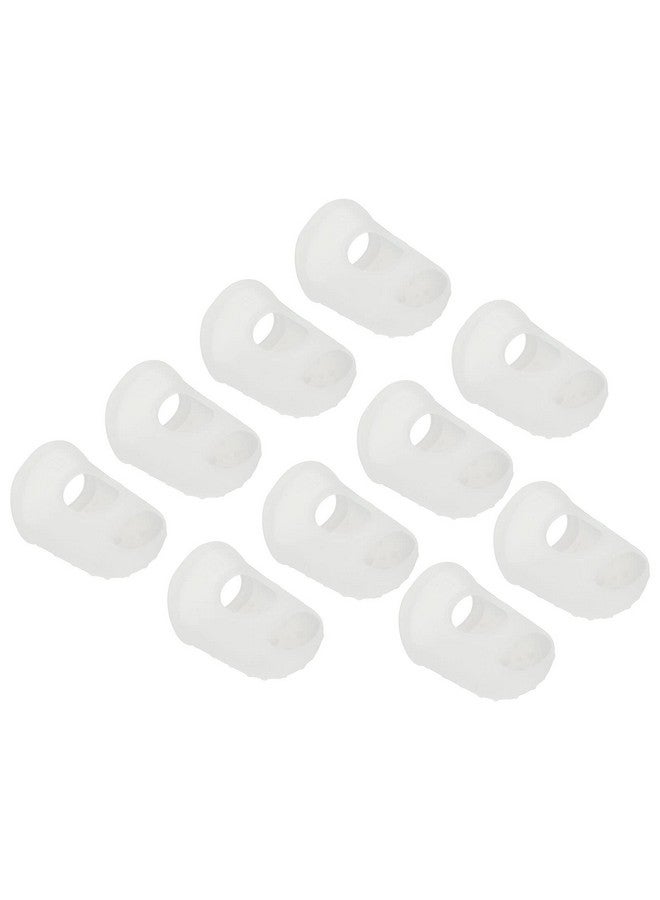 PATIKIL Finger Tips Anti Slip Fingertip Protector 10 Pack 29Mm Silicone Finger Guard For Paper Sorting Sewing Guitar Playing Transparent L Size - Image 2