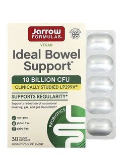 jarrow formulas Vegan Ideal Bowel Support 10 Billion CFU 30 Veggie Capsules 