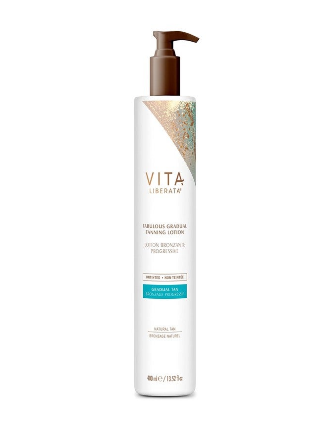 VITA LIBERATA Fabulous Gradual Tanning Lotion - Buildable Formula, Sun-Kissed Tan, Untinted For Minimal Transfer, Lasting Finish, Formulated with Hyaluronic Acid, 13.52 lf.oz - Image 1