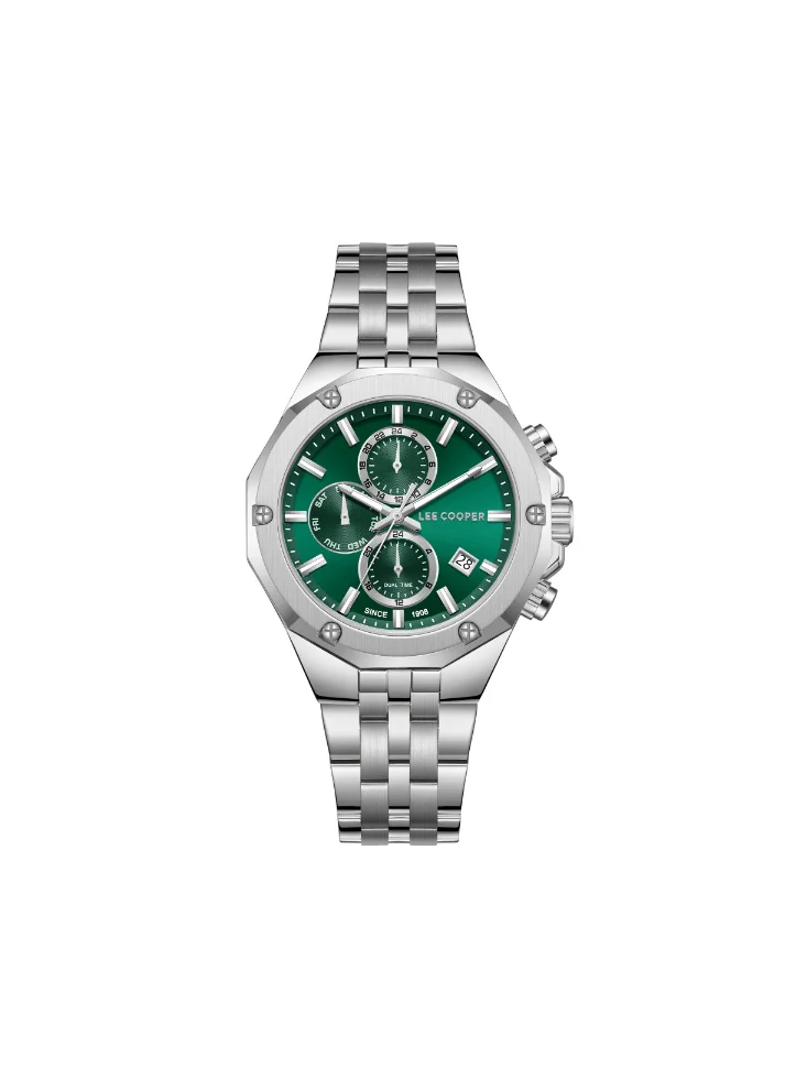 Lee Cooper Men's Multi Function Display Watch With Silver Metal Strap - LC08104.370