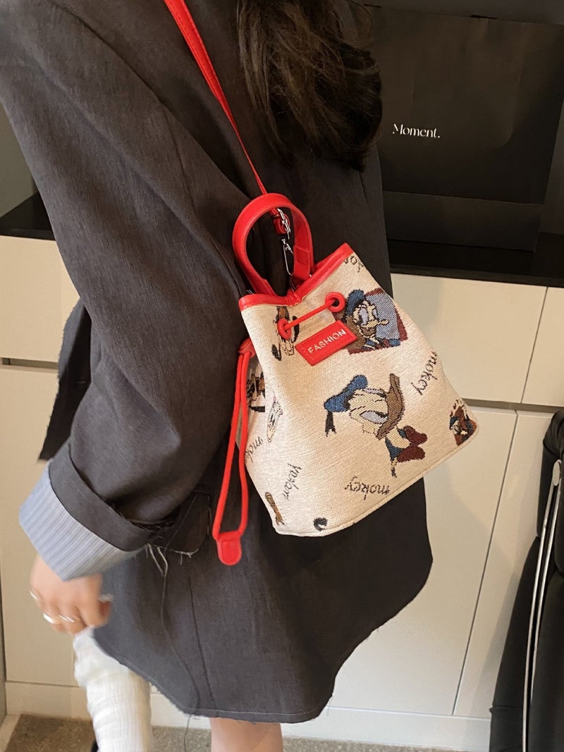 High-End Bags For Women Fashion Casual Small Bags, Fashionable And Versatile Satchel Bucket Bags, Single Shoulder Crossbody Bags - Image 5
