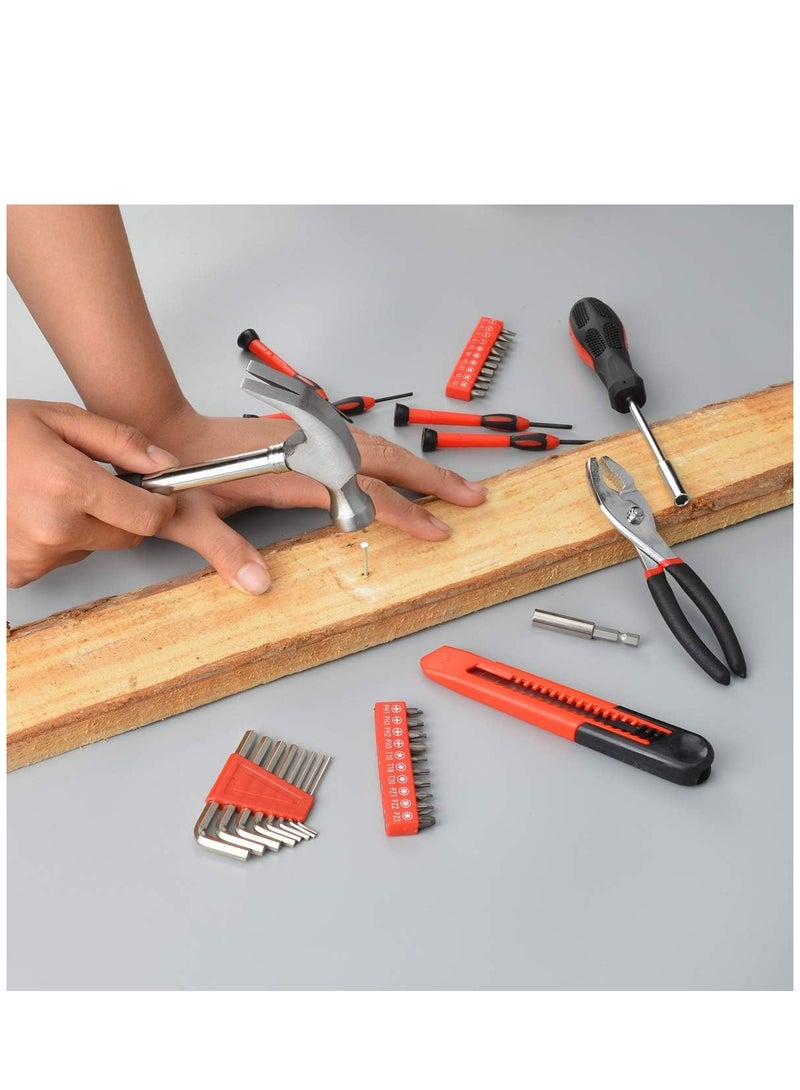 ELTRAZONE 39-Piece Household Tools Kit - Small Basic Home Tool Set with Plastic Toolbox - Great for College Students, Household Use & More - Image 4