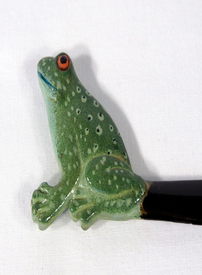 Lx Hand Painted Green Frog Letter Opener - Image 2