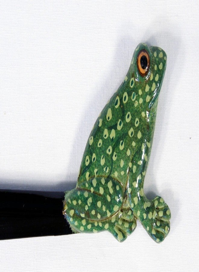Lx Hand Painted Green Frog Letter Opener - Image 3
