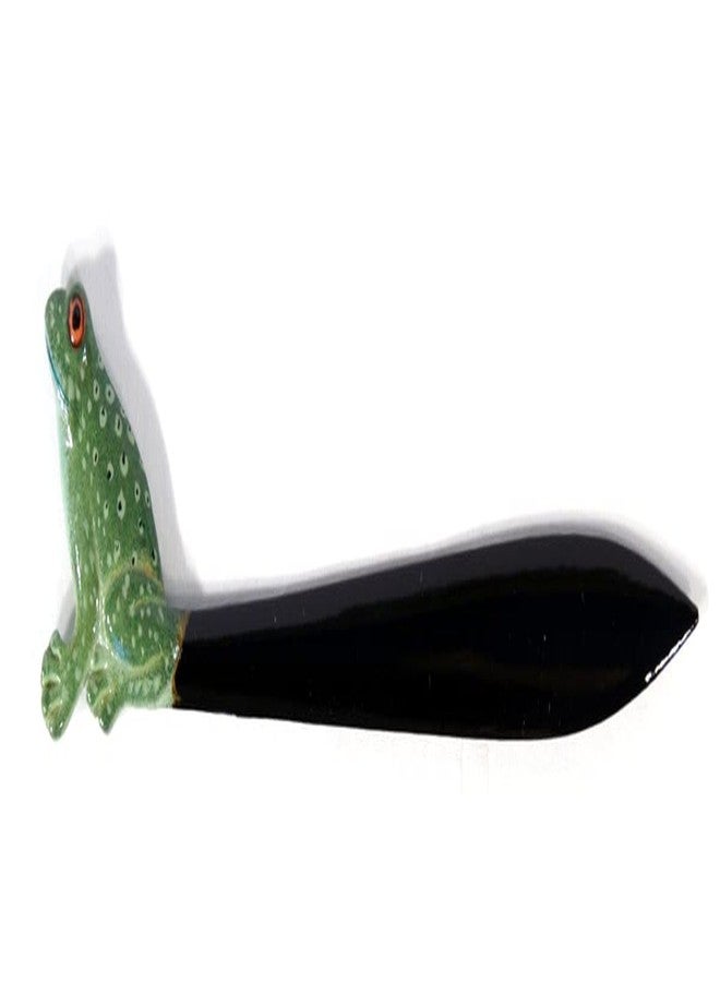 Lx Hand Painted Green Frog Letter Opener - Image 1