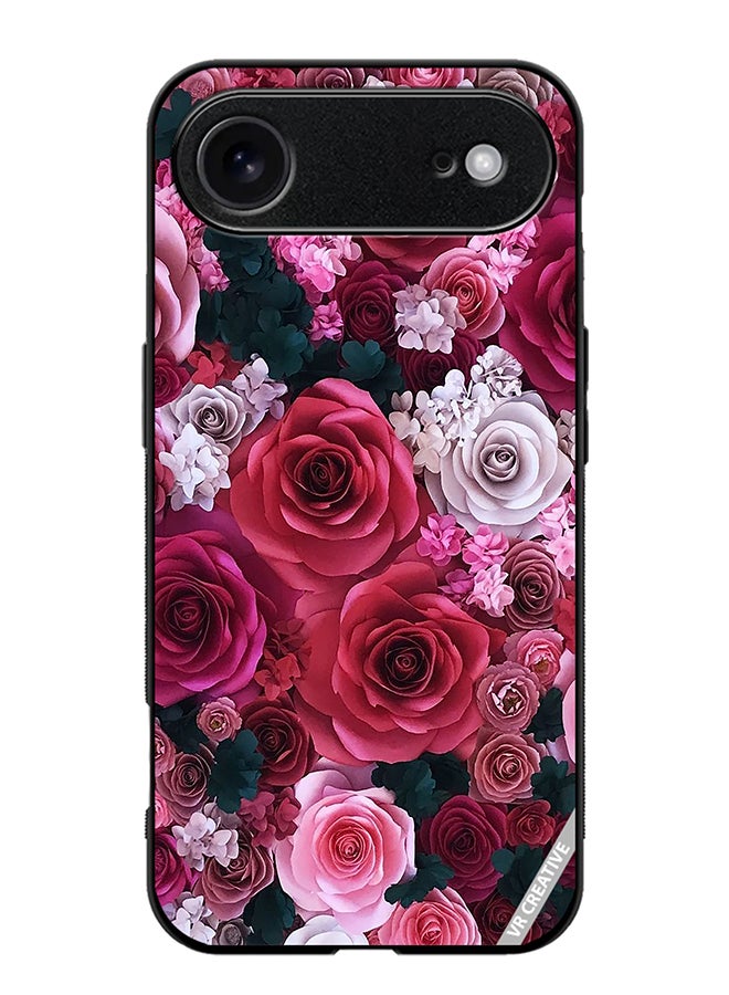 Protective Case Cover For Apple iPhone 17 Air Rose Flower Design Multicolour