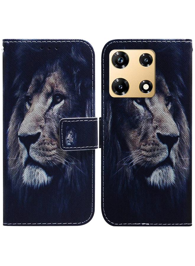 Zaboon Case For Infinix Note 30 Pro Coloured Drawing Flip Leather Phone Case - Image 1