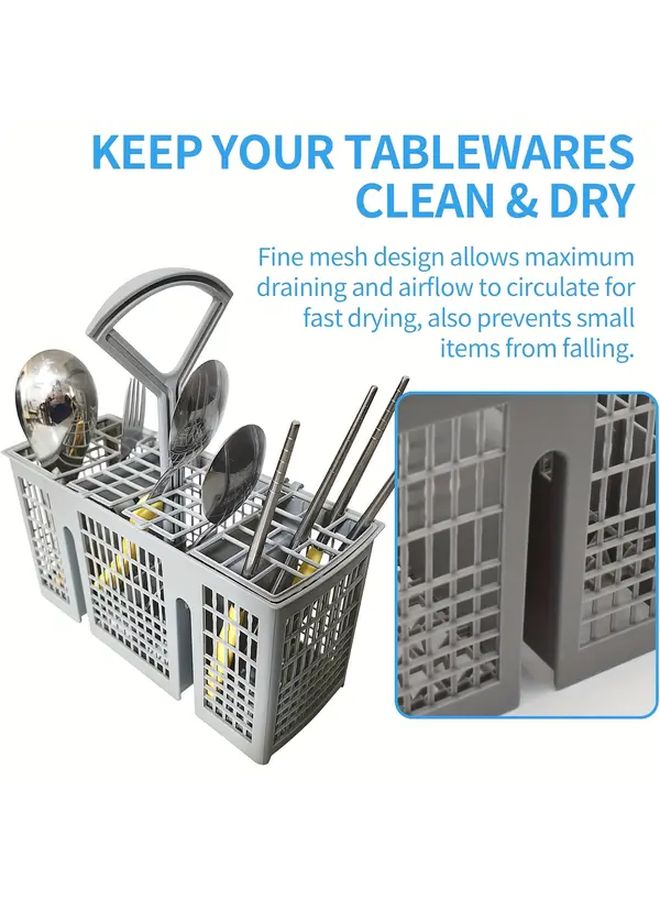 سلة أدوات غسالة الصحون الرمادية العالمية حاملة الأواني المتوافقة مع بوش وكينمور وويرلبول - Image 4