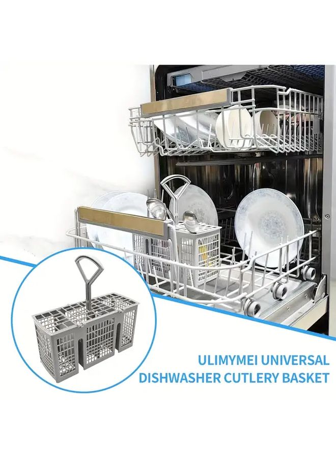 سلة أدوات غسالة الصحون الرمادية العالمية حاملة الأواني المتوافقة مع بوش وكينمور وويرلبول - Image 5
