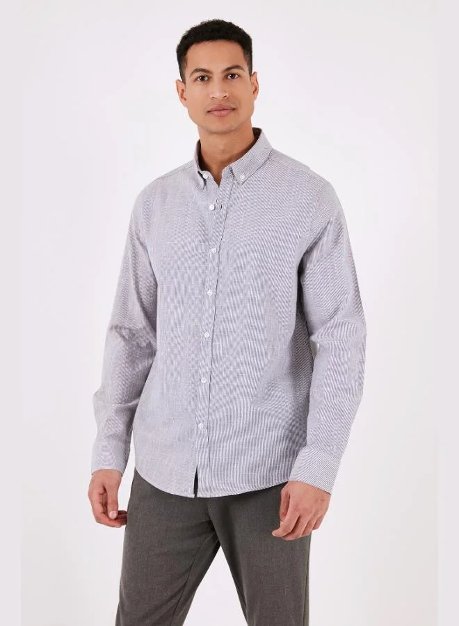 Buratti  Buratti Cotton Regular Fit Button-Down Collar Shirt Men's SHIRT CF24S116488 for Men | Best Price UAE