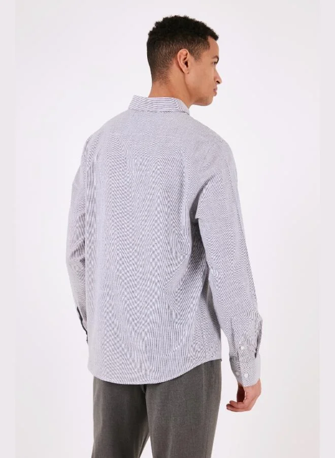 Buratti  Buratti Cotton Regular Fit Button-Down Collar Shirt Men's SHIRT CF24S116488 for Men | Best Price UAE