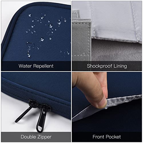 iKammo 13 Inch iPad Pro M4 2024 & iPad Air M2, 12.9-in iPad Pro M2/M1, Protective Sleeve with Accessories Pocket, Carrying Storage Bag for iPad Pencil Pro/Adapter/Magic Keyboard, Navy Blue - Image 5