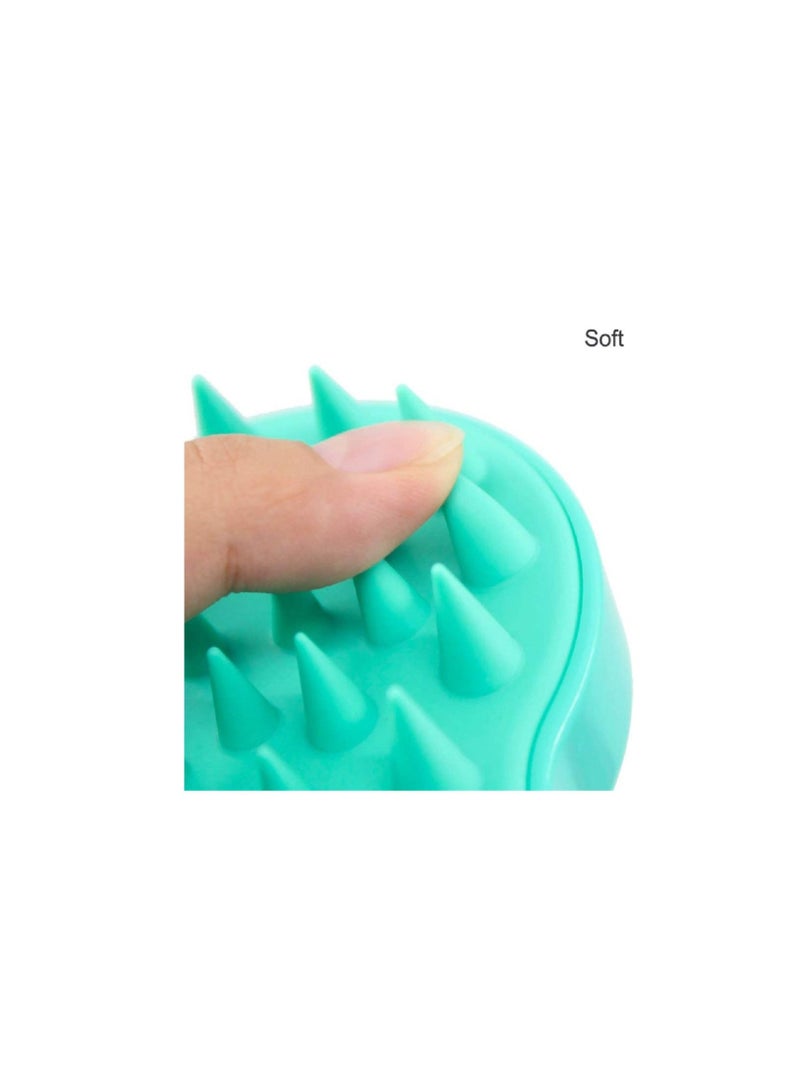KASTWAVE Shampoo Massager Brush Scalp Exfoliator for Dandruff Removal, Waterproof Shower Scrubber Tool Hair Growth, Care Brush, Easily Reach the Root of Thick Curly - 2 Pack  - Image 4