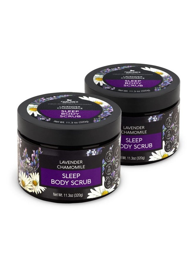 Nature's Beauty Nature's Beauty Lavender Chamomile Sleep Body Scrub Multi-Pack - Gently Exfoliate, Moisturize & Sooth Combination to Dry Skin, Made w/Coconut, Jojoba + Moringa Seed Oils, 11.3 oz (2 Pack)  - Image 1