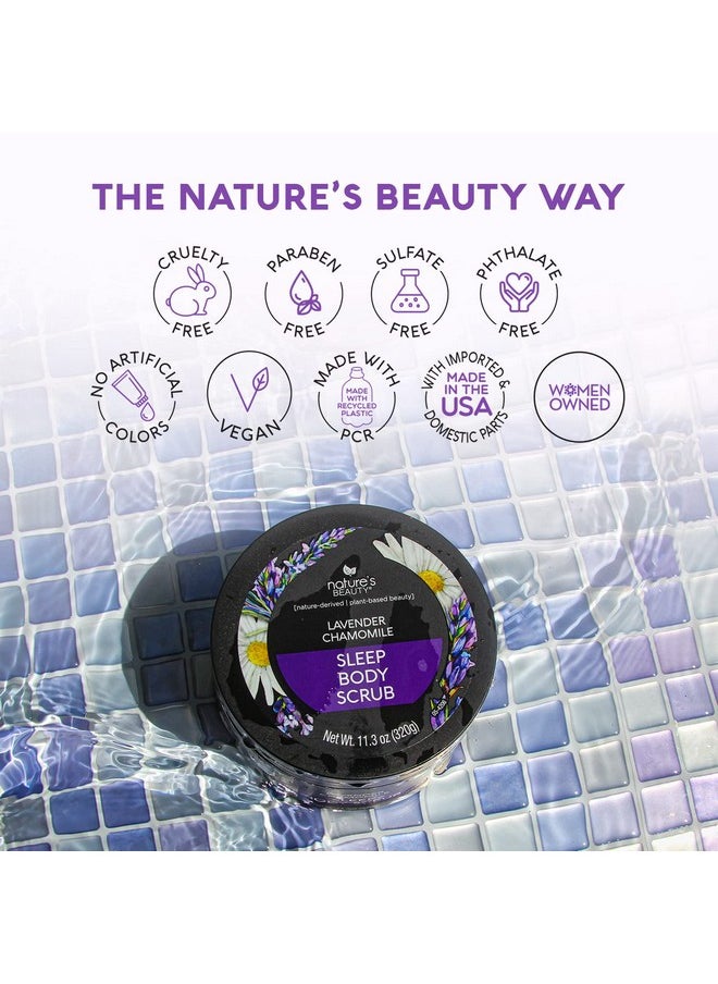 Nature's Beauty Nature's Beauty Lavender Chamomile Sleep Body Scrub Multi-Pack - Gently Exfoliate, Moisturize & Sooth Combination to Dry Skin, Made w/Coconut, Jojoba + Moringa Seed Oils, 11.3 oz (2 Pack)  - Image 5