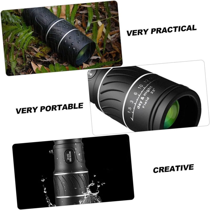 Gatuida High Definition Monocular Telescope for Outdoor Use Portable Night Vision Scope with Clear Stable Viewing Lightweight Compact Design for Travel Camping Bird Watching - Image 3