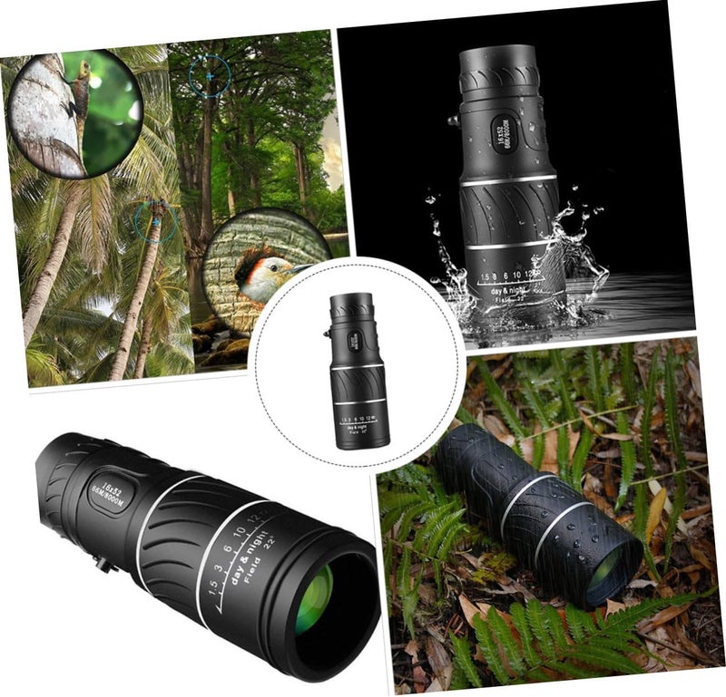 Gatuida High Definition Monocular Telescope for Outdoor Use Portable Night Vision Scope with Clear Stable Viewing Lightweight Compact Design for Travel Camping Bird Watching - Image 2