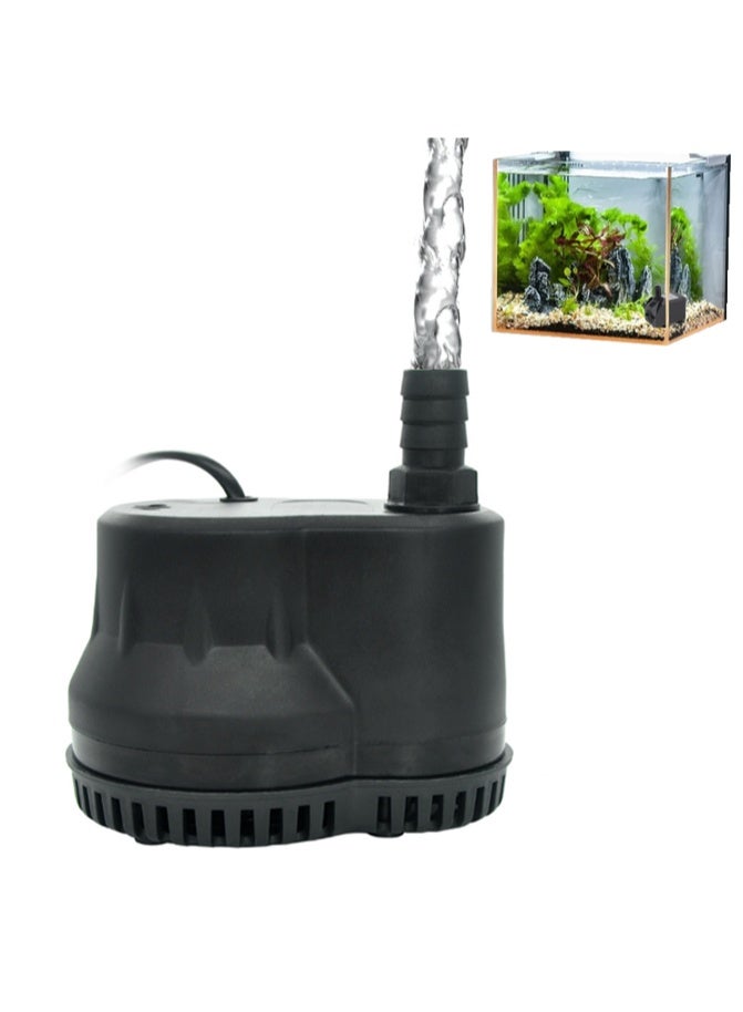 85w Automatic Submersible Pump With Level Sensor, 5-Foot (Approximately 1.8 Meters) High Fountain Pump, Suitable For Ponds, Aquariums, Fish Tanks, Hydroponics, Automatic Shutdown, Black - Image 1