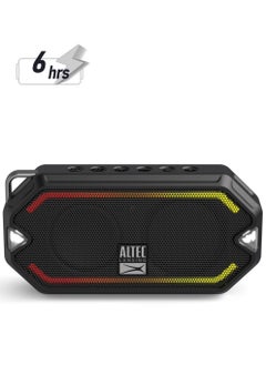 Altec Lansing Altec Lansing HydraMini Wireless Bluetooth Speaker, IP67 Waterproof USB C Rechargeable Battery with 6 Hours Playtime, Compact, Shockproof, Snowproof, Everything Proof, Black  - Image 1