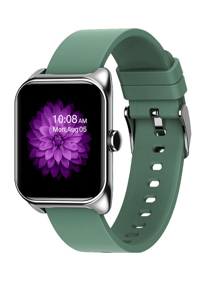 NIBEMINENT Smart Watch Blood Pressure Heart Rate Monitor Fitness Waterproof Bracelet Green/Silver  - Image 1