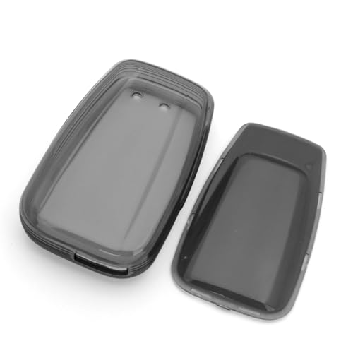 JVCV® Soft TPU Transparent Cover Compatible with Toyota Camry Smart Key - Check Key Type Before Ordering (Transparent Black). - Image 3