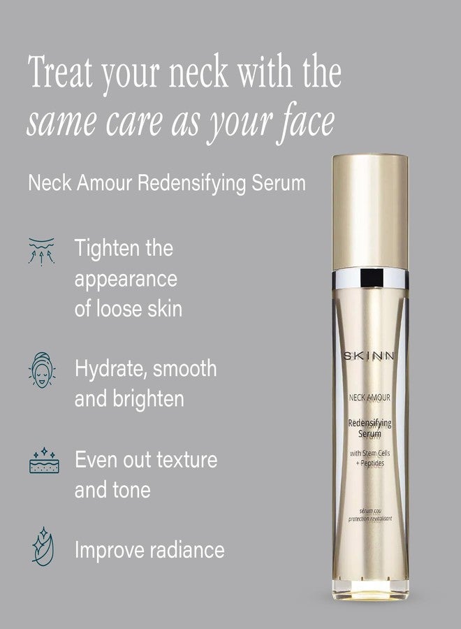 SKINN Neck Amour Redensifying Serum - Anti-Aging Neck Treatment with Plant Stem Cells, Niacinamide + Peptides Tighten the Appearance of Loose, Sagging & Crepey Skin - Image 2