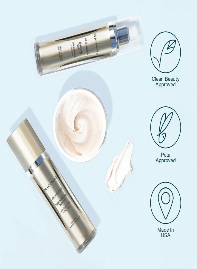 SKINN Neck Amour Redensifying Serum - Anti-Aging Neck Treatment with Plant Stem Cells, Niacinamide + Peptides Tighten the Appearance of Loose, Sagging & Crepey Skin - Image 5