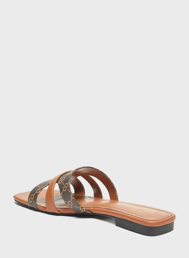 Celeste Multi Strap Flat Sandals